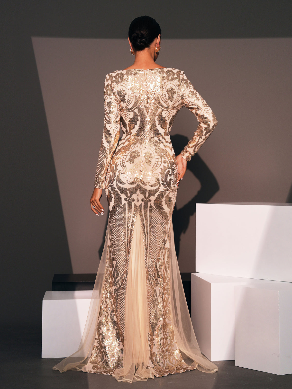 Ruffle Arabian Dresses 1282092