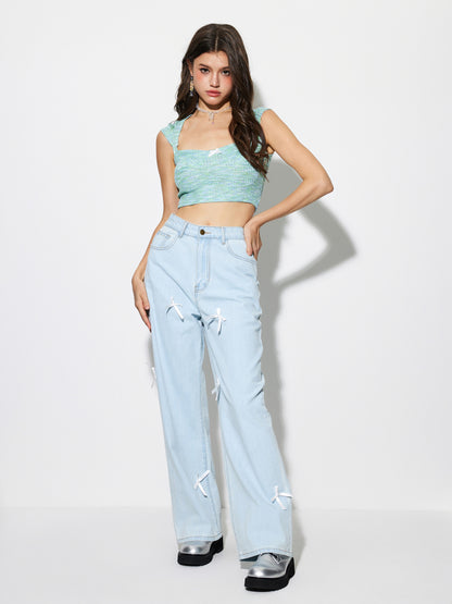 Bow Wide Leg Jeans 1274862