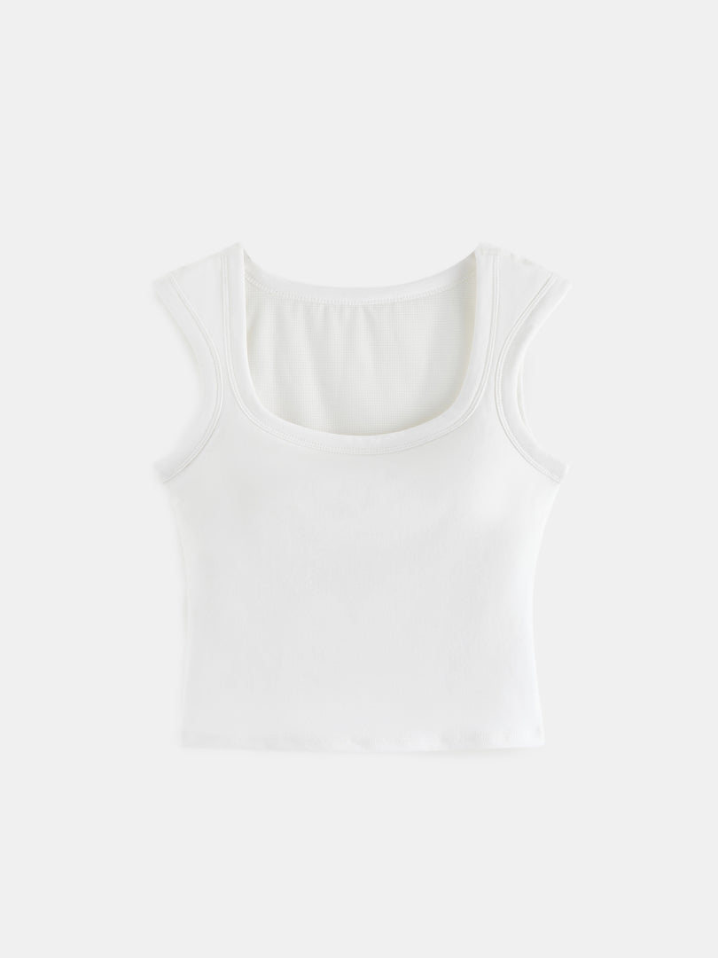 Sleeveless Cotton Top 1230871