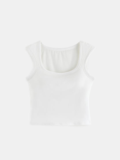 Sleeveless Cotton Top 1230871