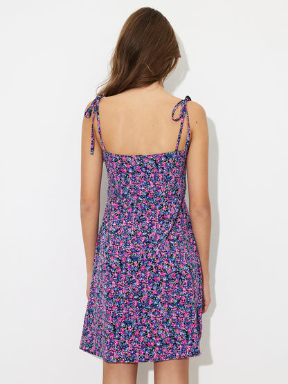 Printed A-Line Dress 120864
