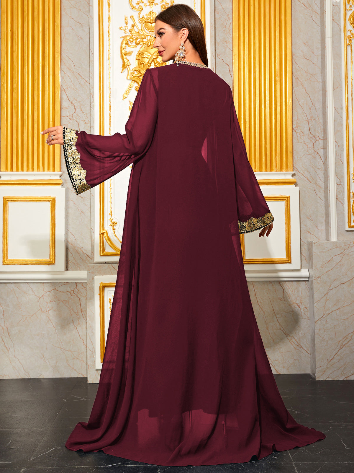 Color Block Arabian Dresses 1286902
