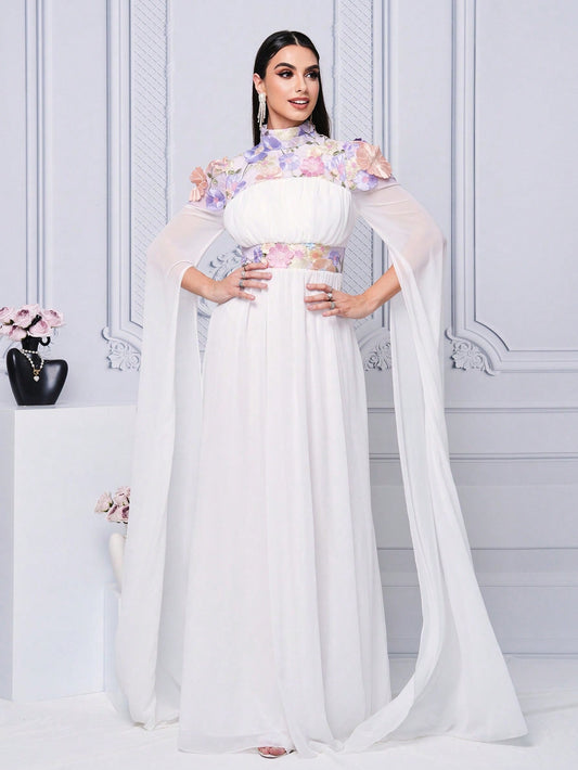 Applique Arabian Dresses 1287522