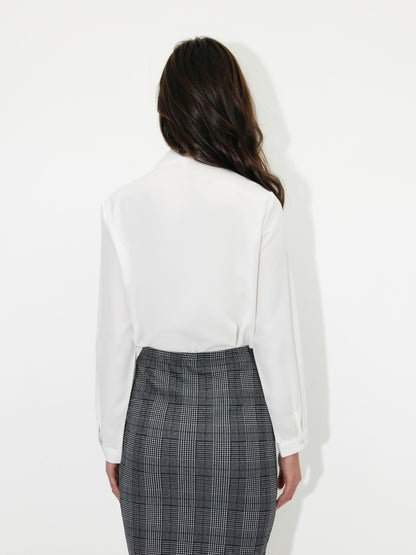 Tied Detail Shirt Style Top 121314