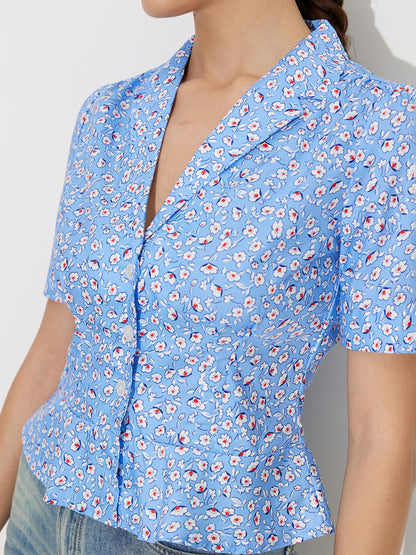 Placket Blouse 119618