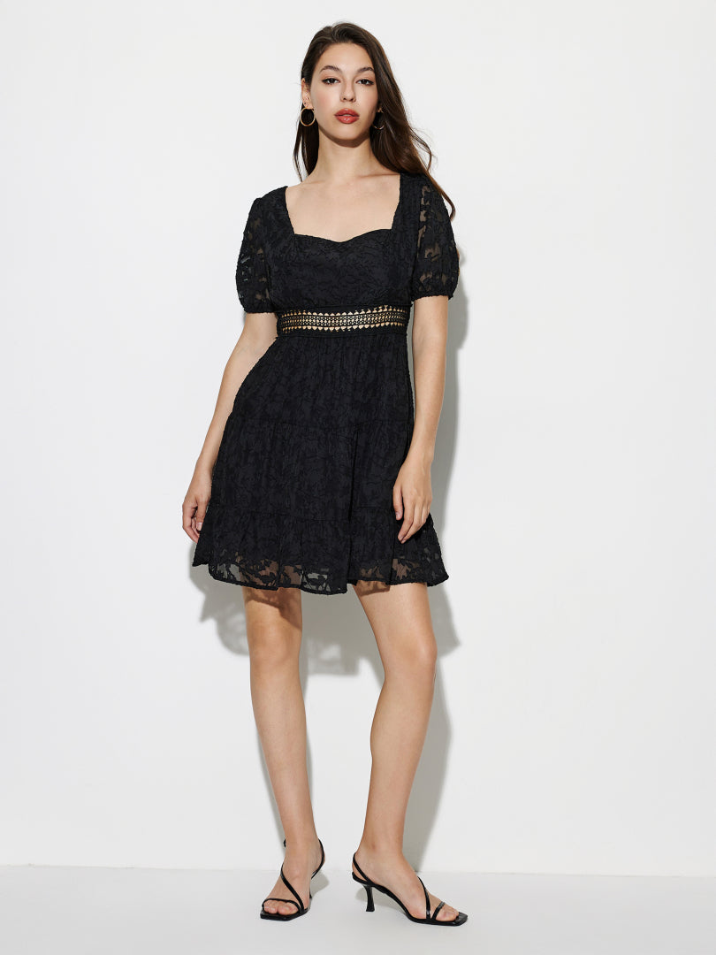 Patchwork A-Line Dress 1277142