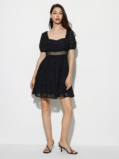 Patchwork A-Line Dress 1277142