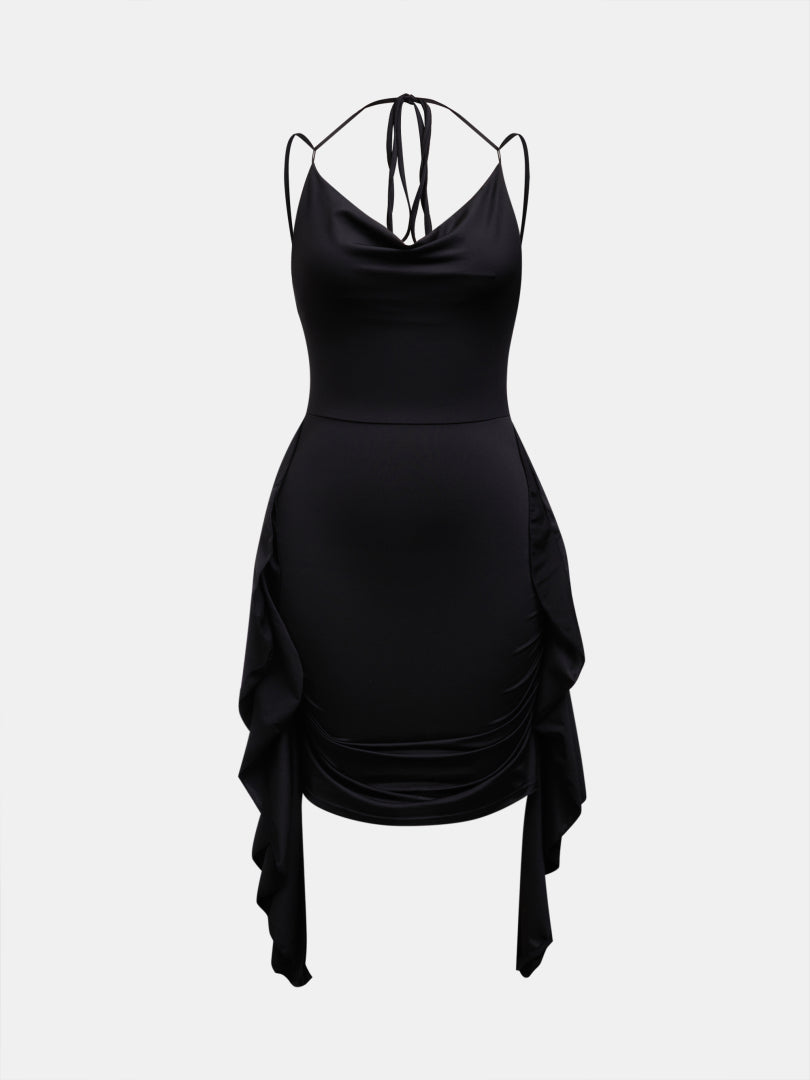 Ruffle Bodycon Mini Dress 120951