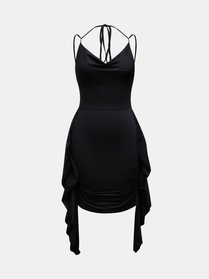 Ruffle Bodycon Mini Dress 120951