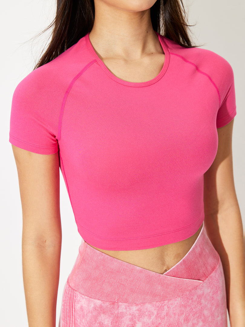 Fitted Crop Sports T-Shirt 118832