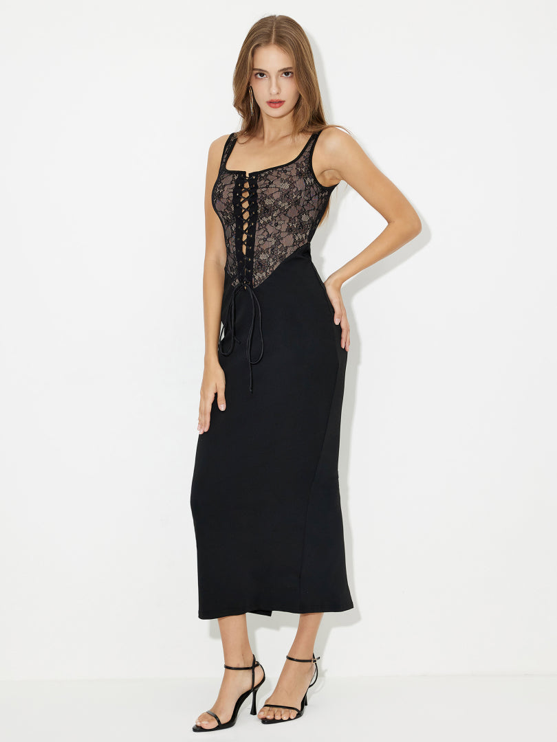 Patchwork Bodycon Dress 118394