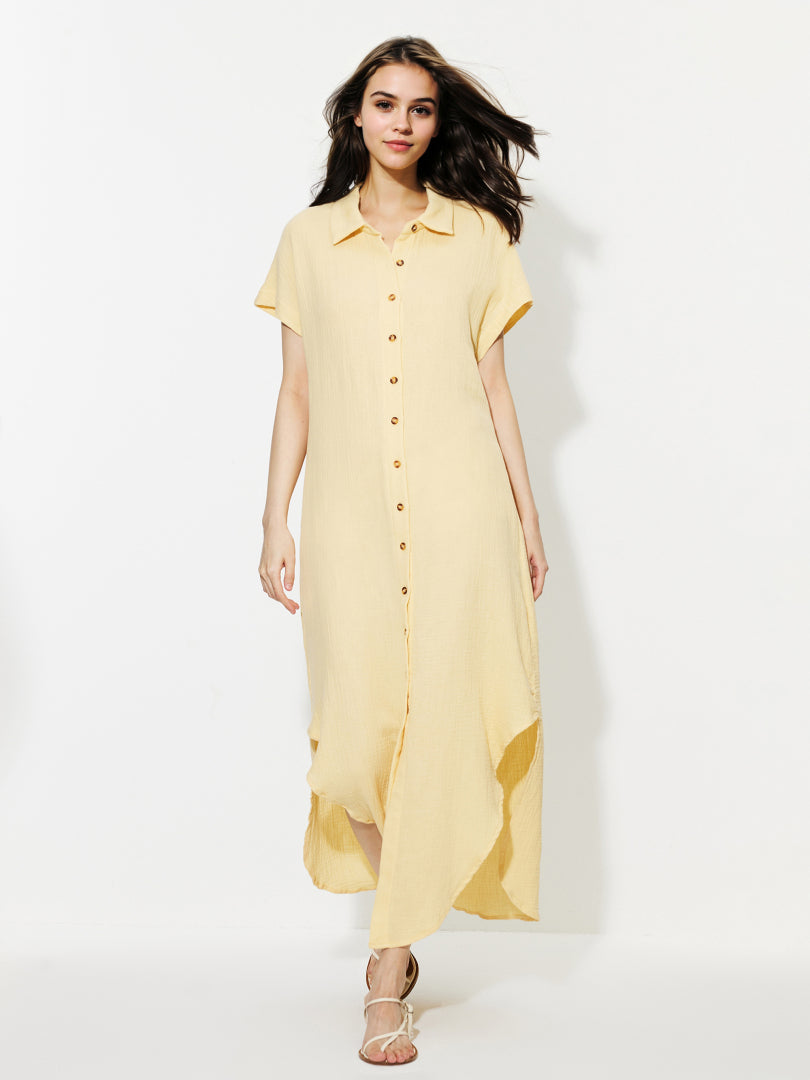 Slit Shirt Dress 1248212