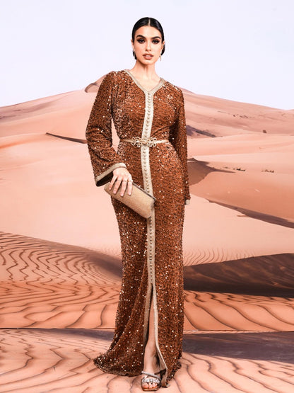 Asymmetric Arabian Dresses 1308012