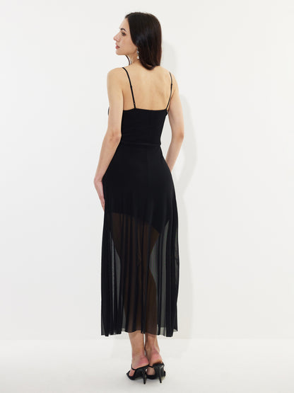 Patchwork A-Line Dress 1240232