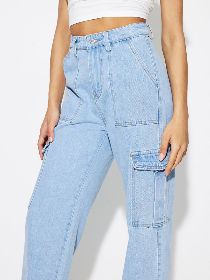 Pocket Straight Leg Jeans 1267802