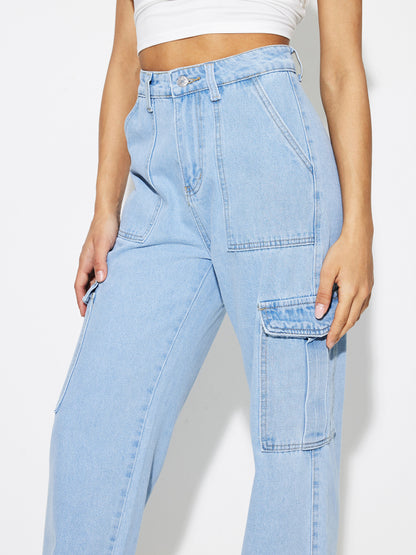Pocket Straight Leg Jeans 1267802