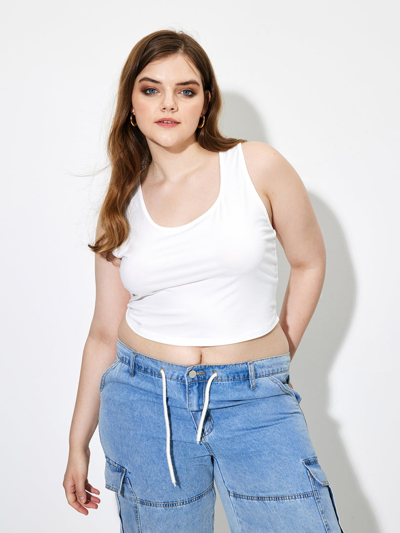 Plus Size    Tank Top 1264062