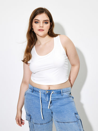Plus Size    Tank Top 1264062