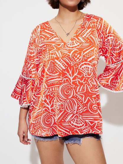 Plus Size Patchwork Plus Size Tops 1273332