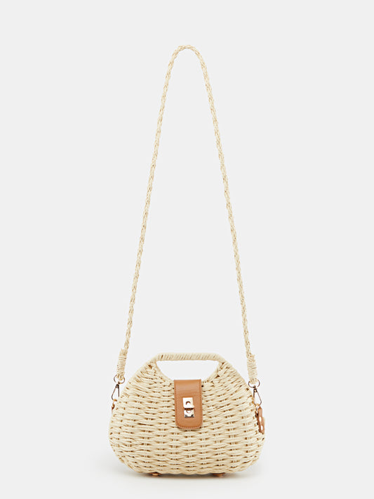 Solid Bucket Crossbody Bag 1274252