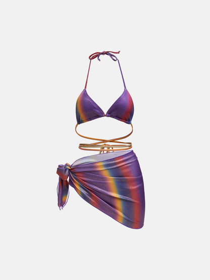 Color Block Bikini Set 118171