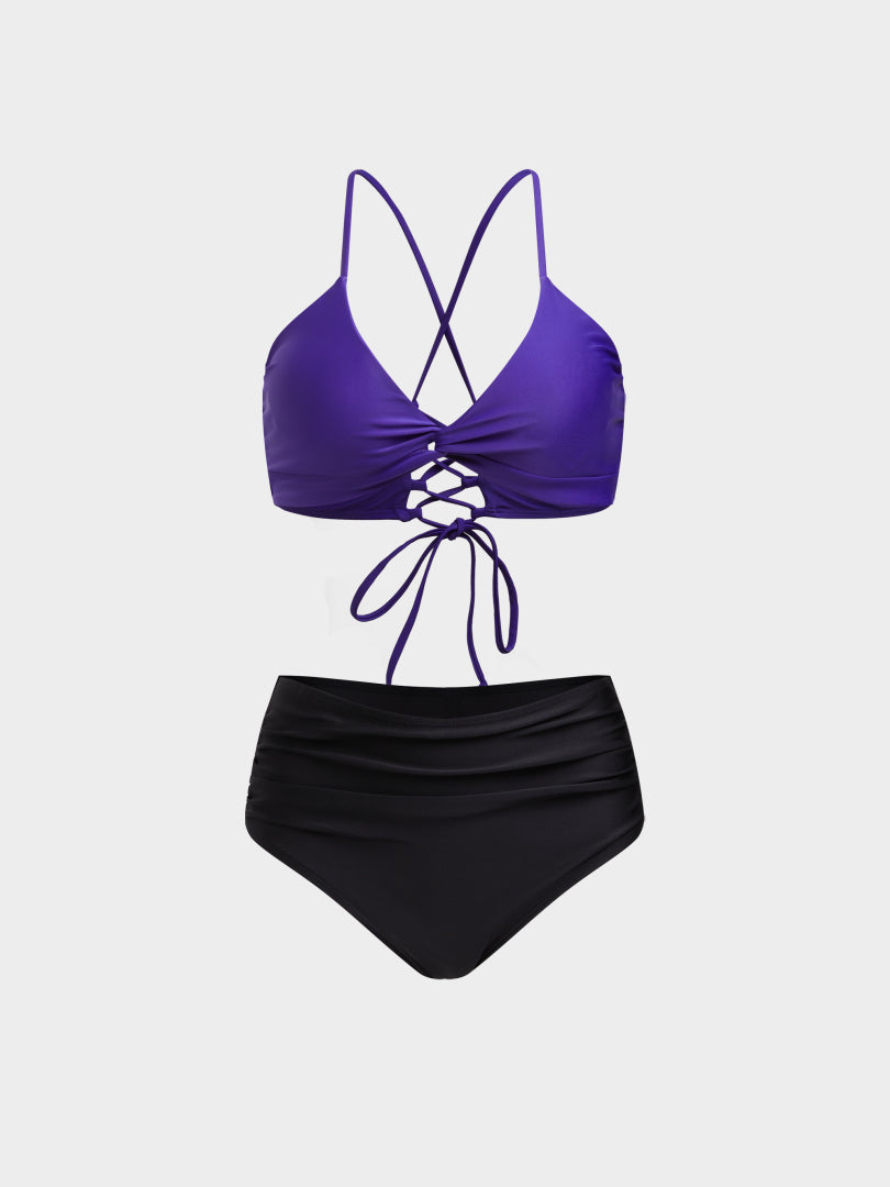 Knotted Detail Bikini Set 1230451