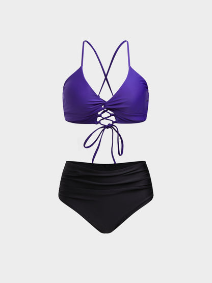 Knotted Detail Bikini Set 1230451