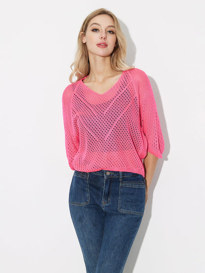 Openwork Knit Pullover 119440