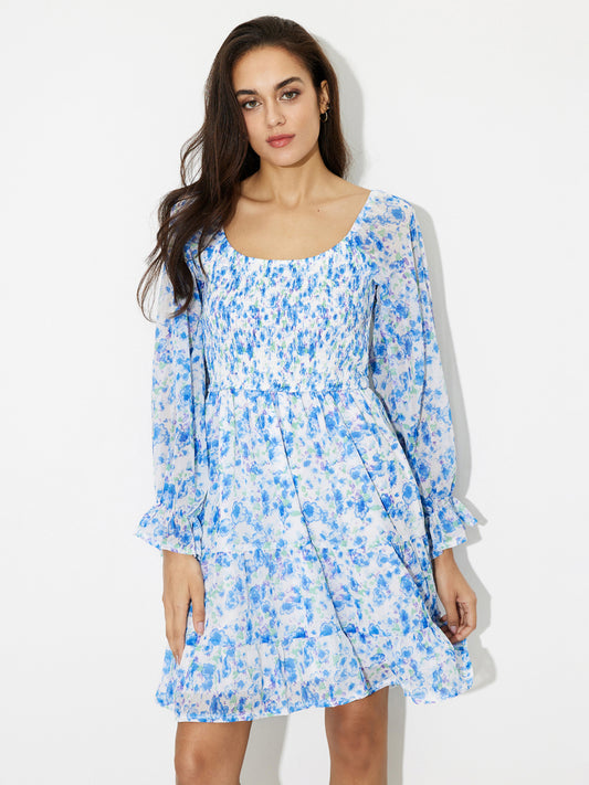 Ruffle A-Line Dress 119504