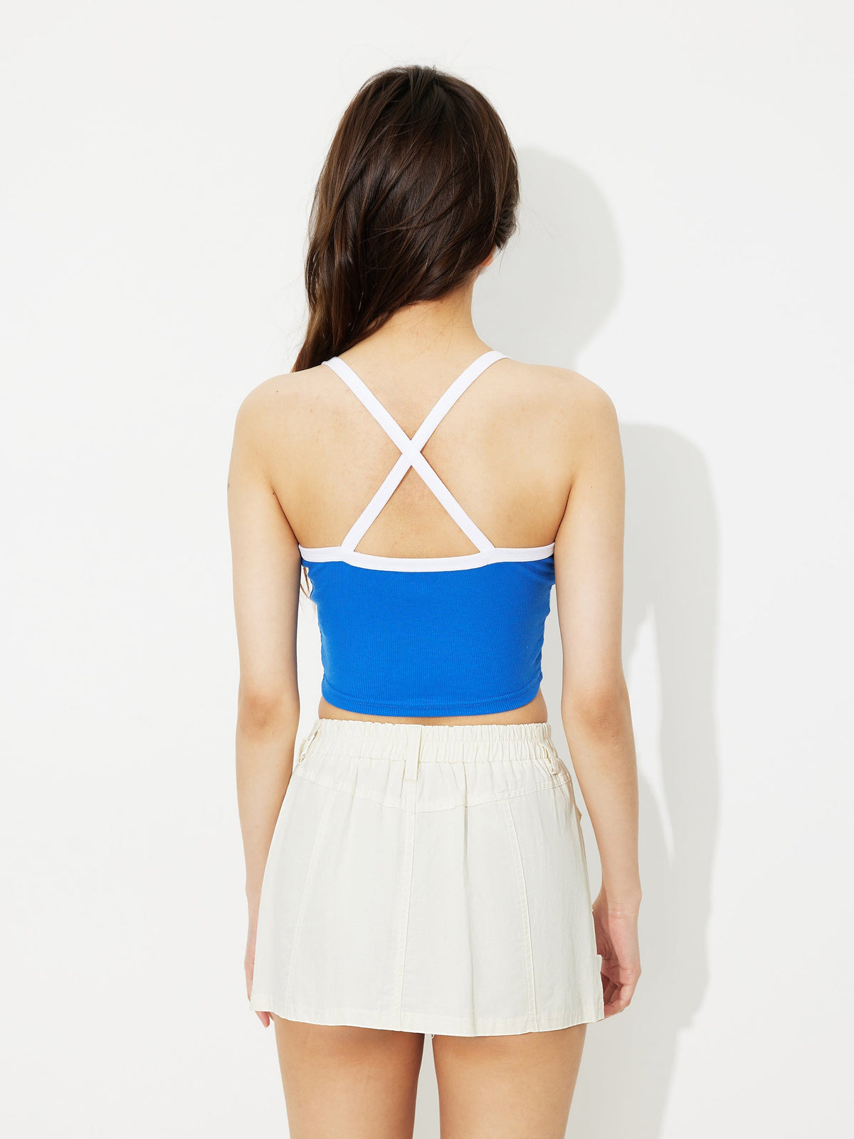 Styled Back Fitted Crop Top 1232971