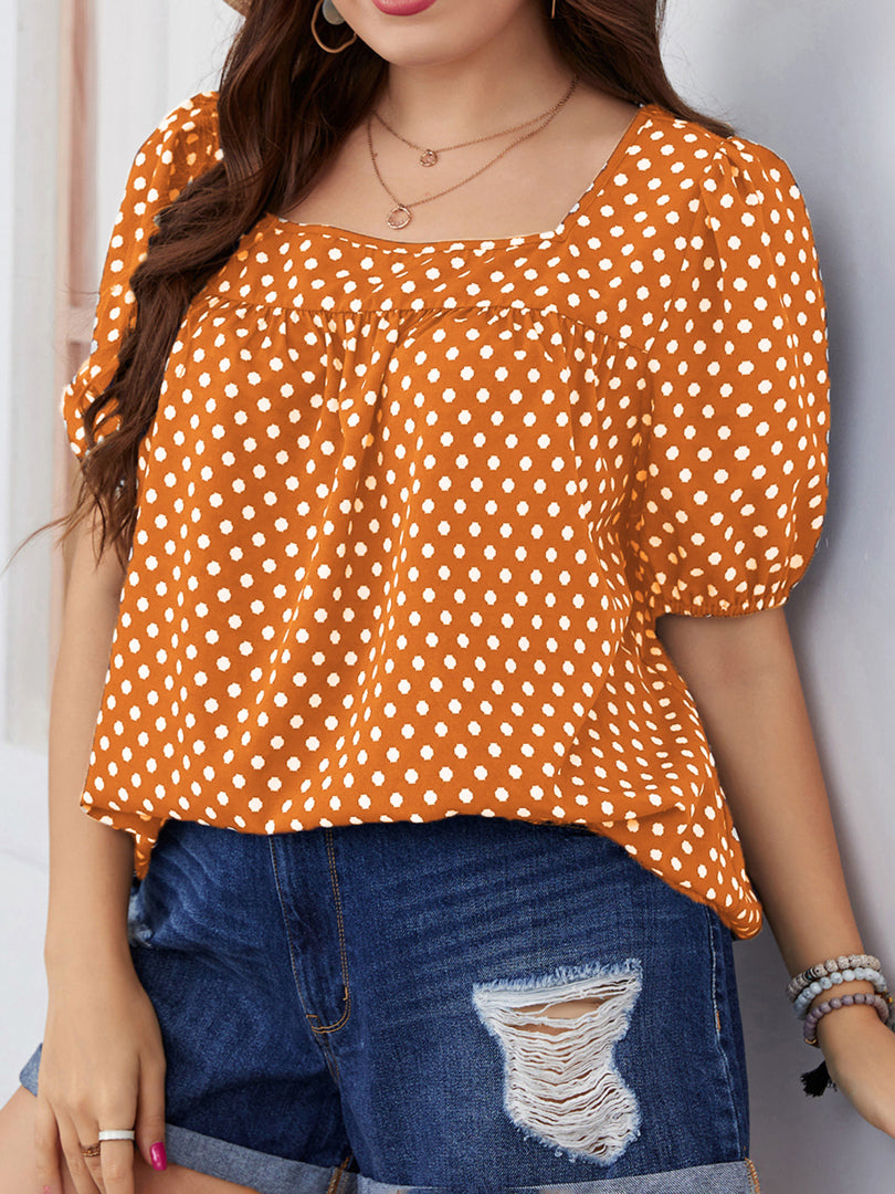 Plus Size Printed Plus Size Tops 1260262