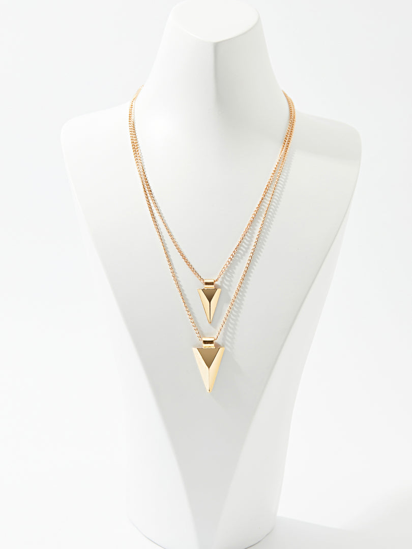 Geometric Artificial Jewellery - Multi-Layer Necklace 119430
