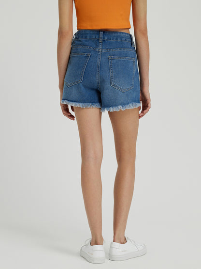 Ripped Wide leg Shorts 111206