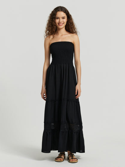 Patchwork Tube Dress 112403