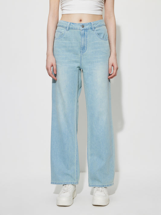 Embroidered Straight Leg Jeans 1270812
