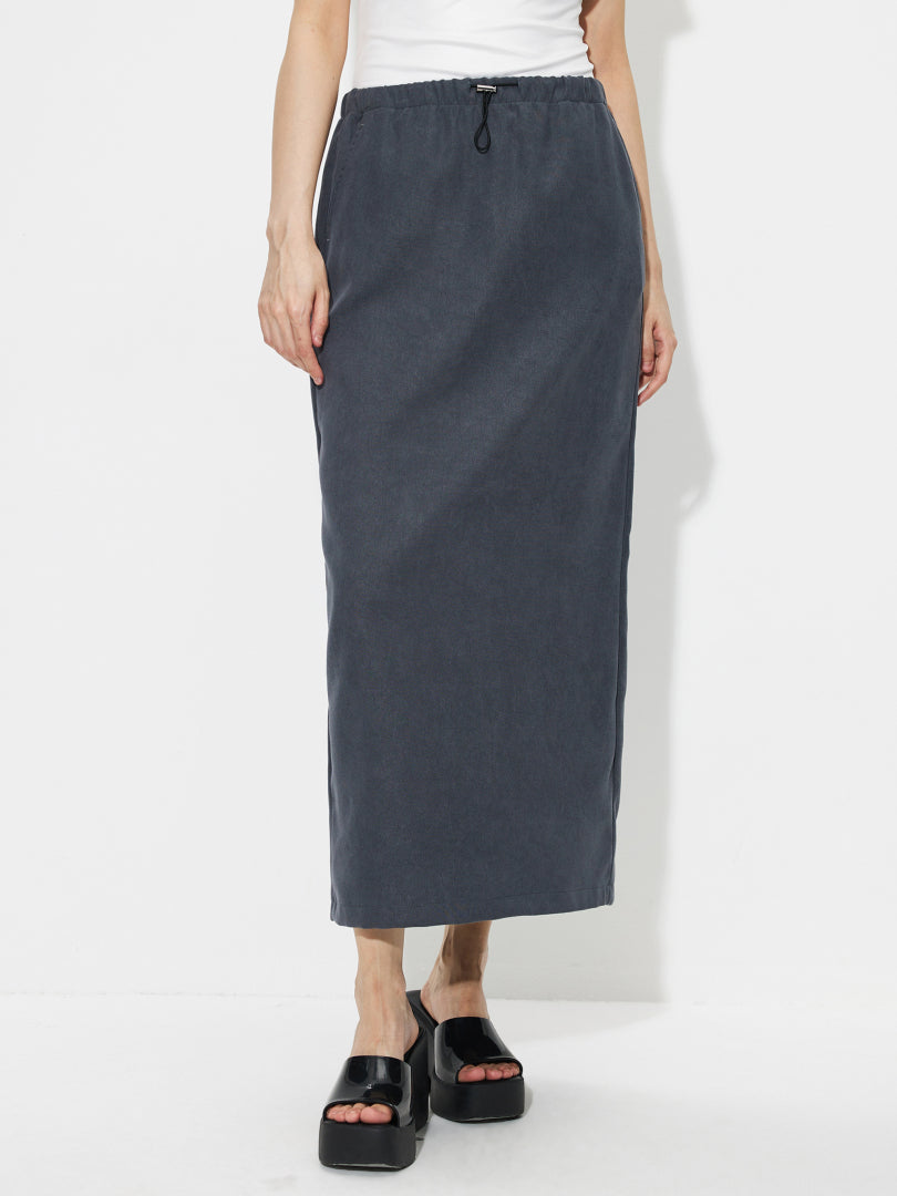 Drawstring Straight Skirt 1240762