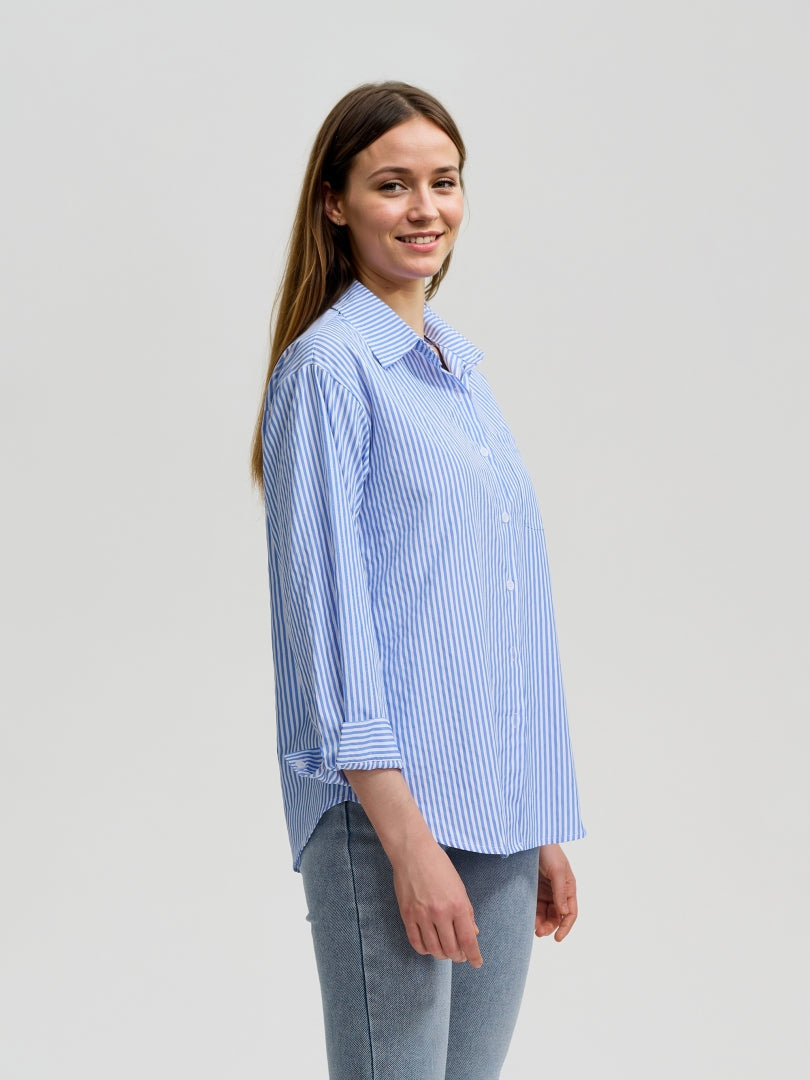 Buttoned Placket Blouse 113726