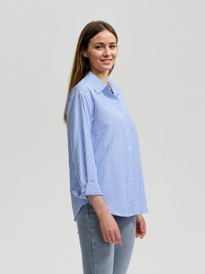 Buttoned Placket Blouse 113726