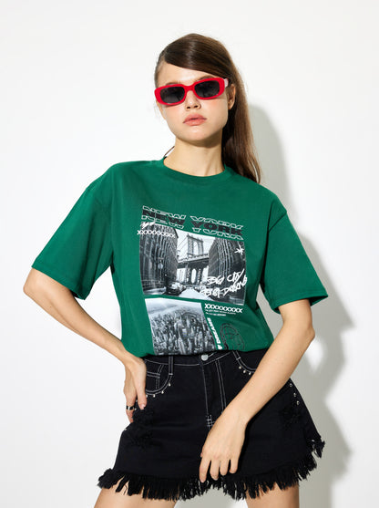 Printed Pullover T-Shirt 1268952