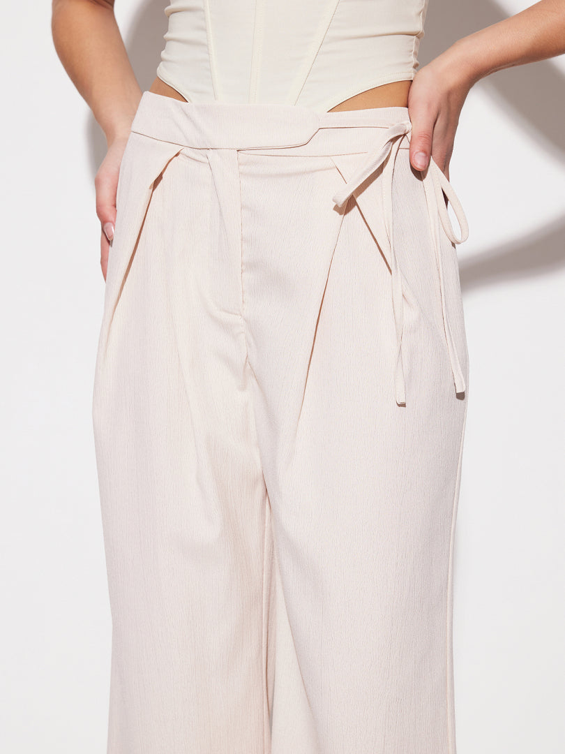 Tied Straight Leg Pants 1259982