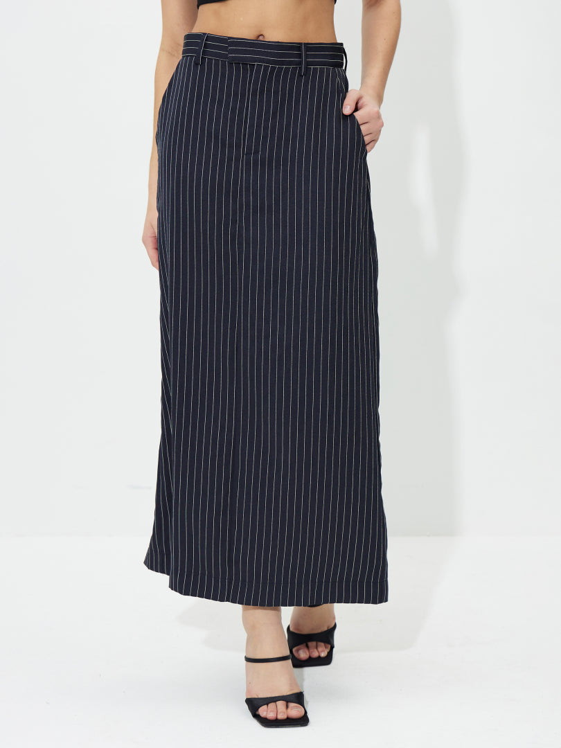 Contrast Stitch Pencil Skirt 1246162