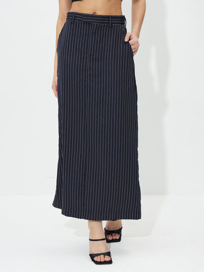 Contrast Stitch Pencil Skirt 1246162