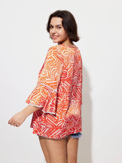 Plus Size Patchwork Plus Size Tops 1273332
