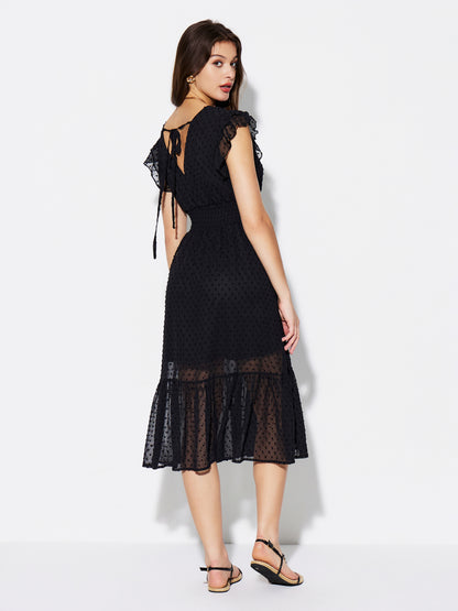 Ruffle A-Line Dress 1301812
