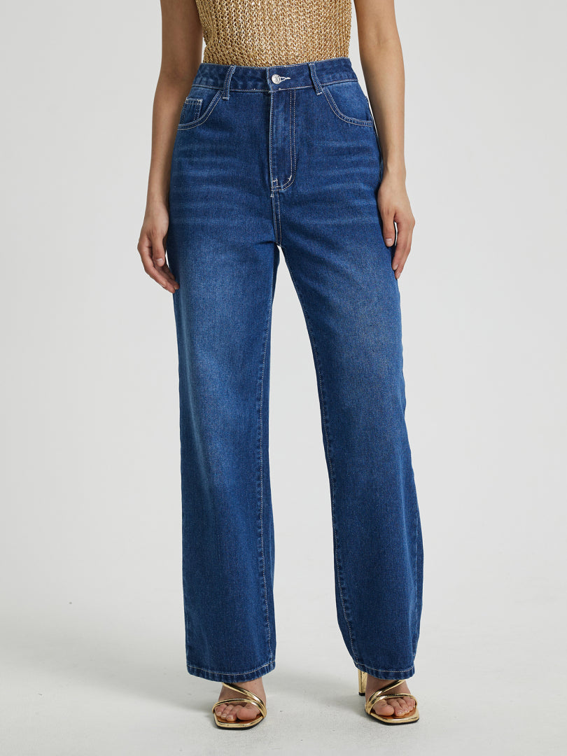 Straight Leg Jeans 113829
