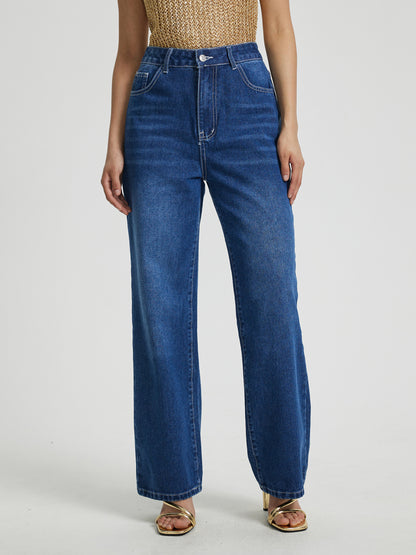 Straight Leg Jeans 113829