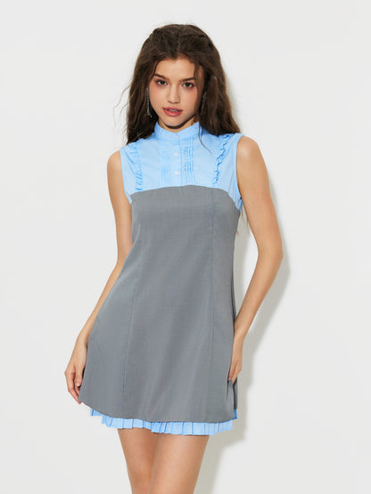 Patchwork A-Line Dress 1296422