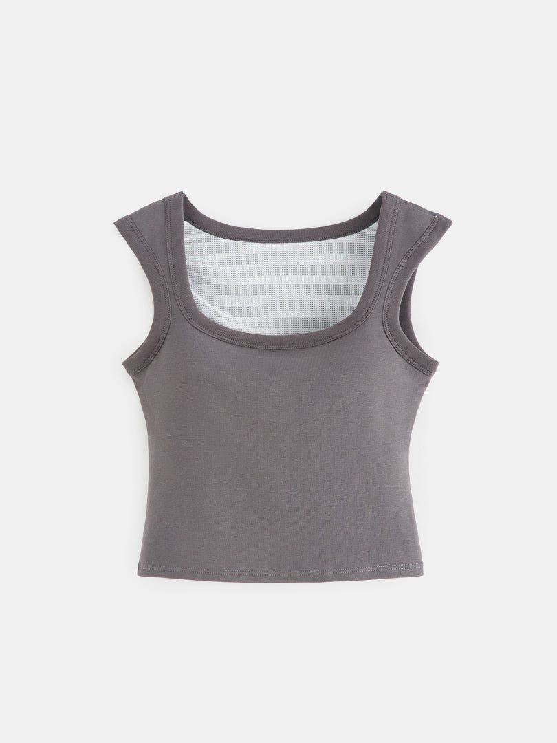 Sleeveless Cotton Top 1230871