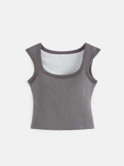 Sleeveless Cotton Top 1230871