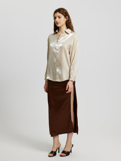 Buttoned Placket Blouse 113369